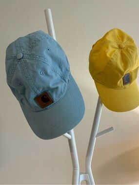 Carhartt Canvas Cap Bundle Light Blue & Bright Yellow